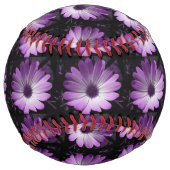 パープルデイジーフラワーソフトボール ソフトボール (裏面)