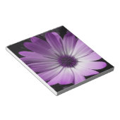 パープルデイジーフラワーメモ帳 ノートパッド (アングル)