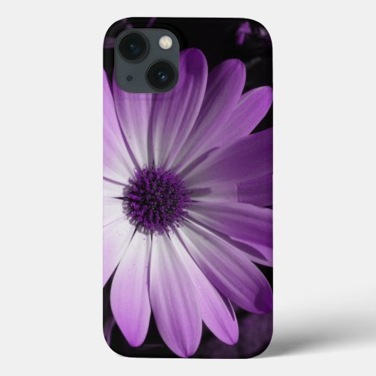 パープルデイジーフラワーiPadケース Case-Mate iPhoneケース (裏面)