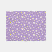 パープルデイジーフリースブランケット フリースブランケット (正面(横))