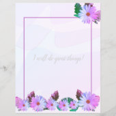 パープルデイジーフローラ裏書用紙 (裏面)