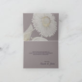 パープルデイジー結婚アンティークサンキューカード サンキューカード (内部)