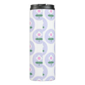 パープルデイジー10代のフラワーキッズかわいい学校 タンブラー (裏面)