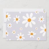 パープルデイジー1stバースデーフォトサンキューカード サンキューカード (裏面)