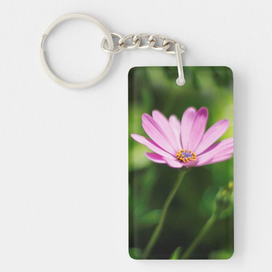 パープルデイジー キーホルダー (正面)