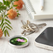 パープルデイジー キーホルダー (側面)