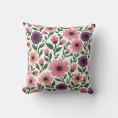 パープルデイジー クッション (正面)