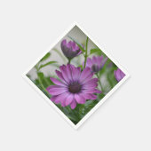 パープルデイジー スタンダードカクテルナプキン (角)