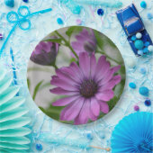 パープルデイジー ペーパープレート (パーティー)