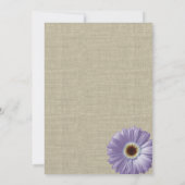 パープルデイジー&レースリハーサルディナーパーティー 招待状 (裏面)