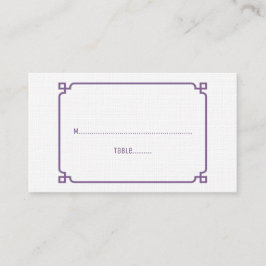 パープルデコシック結婚ズ座席表 プレイスカード