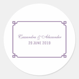 パープルデコシック結婚ズ ラウンドシール