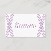 パープルデコモダン名刺 名刺 (正面)