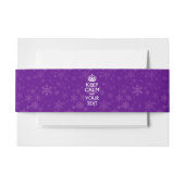 パープルデコ保アカルムとあなたのクリエイティブ文字 招待状ベリーバンド (正面例)