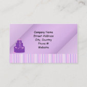 パープルデザイナーケーキ 名刺 (裏面)