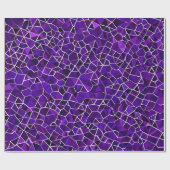 パープルデザイン ラッピングペーパー (フラット)