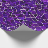 パープルデザイン ラッピングペーパー (角)