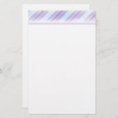 パープルデザイン 便箋 (正面/裏面)