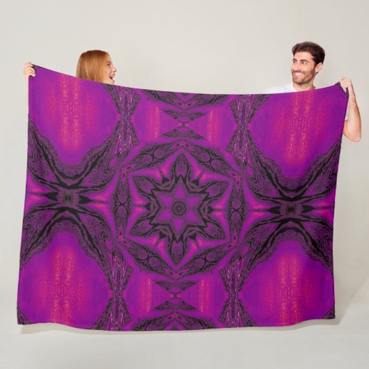 パープルデザートソング15 フリースブランケット (インサイチュ)