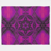 パープルデザートソング15 フリースブランケット (正面(横))