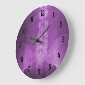 パープルデジタルX線アートウォールクロック ラージ壁時計 (傾斜)
