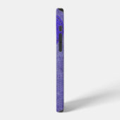 パープルデニムハート iPhoneケース (左側面)