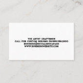 パープルデニム生地 | 船乗り仕立て 名刺 (裏面)