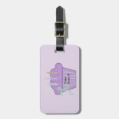 パープルデライトカップケーキ ラゲッジタグ (正面縦)