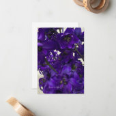 パープルデルフィニウム ノートカード (正面/裏面インサイチュ)