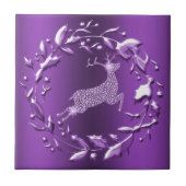 パープルトナエレガントークリスマス タイル (正面)