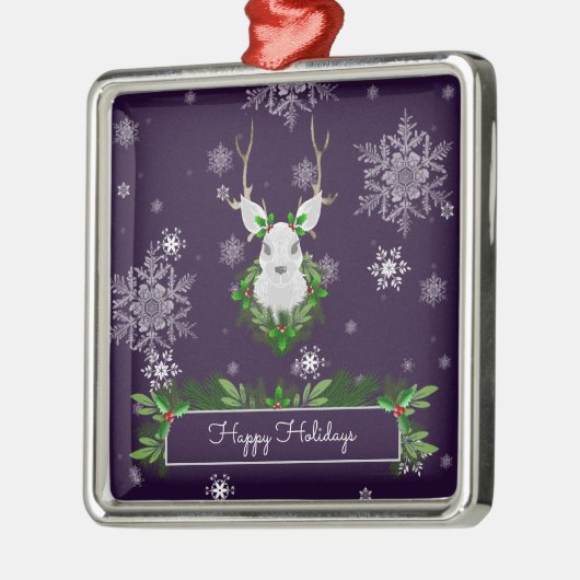 パープルトナディアセラミックオーナメント メタルオーナメント (左)