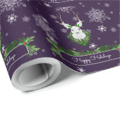 パープルトナデラッピング紙 ラッピングペーパー (ロールコーナー)