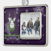 パープルトナベールフレームオーナメント シルバープレートフレームオーナメント (左)