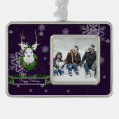 パープルトナベールフレームオーナメント シルバープレートフレームオーナメント (正面)