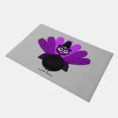 パープルトムターキー ドアマット (アングル)