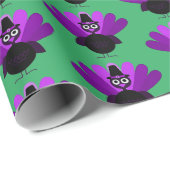 パープルトムターキー ラッピングペーパー (ロールコーナー)
