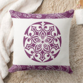 パープルトライバルサークルレトロ装飾用クッション クッション (ブランケット)