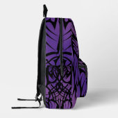 パープルトライバルバックパック プリントバックパック (左)