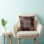 パープルトリップ(幻覚体験)のようなオレンジフラッタルズデコアクッション クッション (椅子)