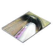 パープルトレイン,鉄道線路,トンネル,旅行 ノートブック (左側)