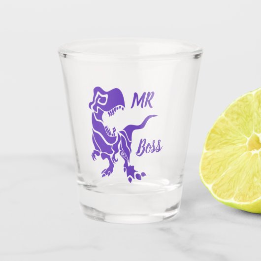 パープルトレックスザボスディノ ショットグラス (正面)