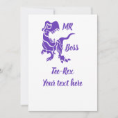 パープルトレックスザボスディノ 招待状 (正面)