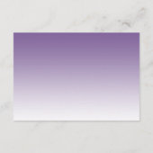 パープルトロピカルパームツリービーチ結婚式披露宴 エンクロージャーカード (裏面)