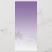 パープルトロピカルパームツリービーチ結婚式 メニュー (裏面)