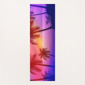 パープルトロピカルビーチアットサンセット ヨガマット (正面)