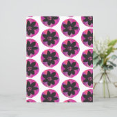 パープルトロピカルフラワーパターンスクラップブック紙 (スタンド正面)