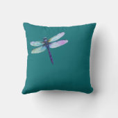 パープルトンフライオンティール(緑がかった色) クッション (裏面)