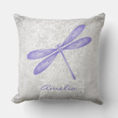 パープルトンフライパーソナライズされた装飾用クッション クッション (正面)