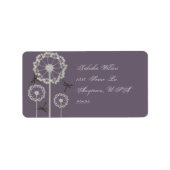 パープルトンフライ住所 シール (正面)