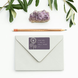 パープルトンフライ住所 シール